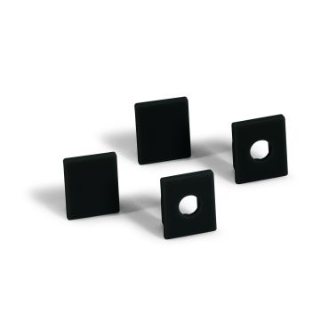 ONE Light Black Profiles Series - LED profiel voor gipsplaten van 12mm - 5,3 x 1,5 cm - 200 cm lengte - zwart