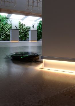 KLUS Olis-k - aluminium plint profiel - 2,41 x 9 cm - geanodiseerd zilver