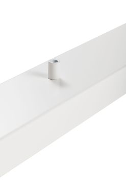 Perluci - plafondplaat voor 3 lichtpunten - 140 x 9 x 2,5 cm - wit