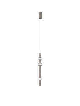 Nova Luce Marlow - hanglamp - Ø 7,5 x 200 cm - 14W LED incl. - antraciet
