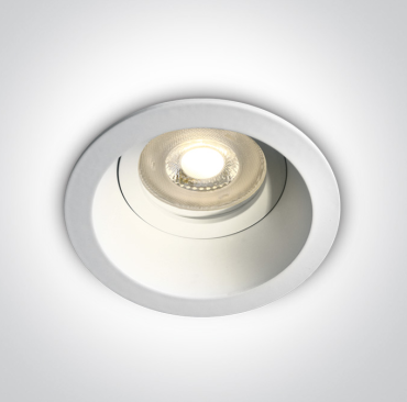 ONE Light - Dark Light Range - inbouwspot - Ø 85 mm, Ø 68 mm inbouwmaat - wit