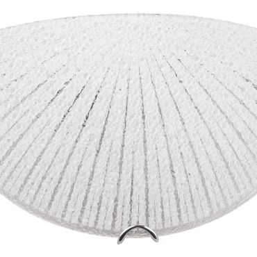 Nova Luce Shell - wandverlichting - 30 x 8 x 15 cm - wit en chroom
