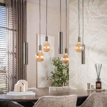 Vico Senso - hanglamp - 100 x 20 x 150 cm - sienna bruin