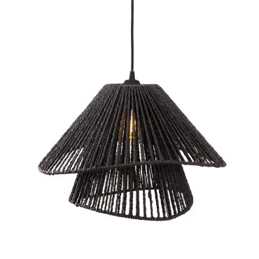 Maxlight Amalfi II - hanglamp - Ø 45 x 165 cm - zwart