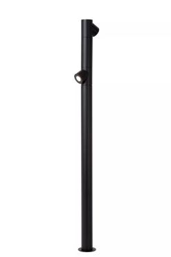 Lucide Ibamba - tuinpaal - 10 x 11,6 x 100 cm - 2 x 6W LED incl. - IP65 - zwart