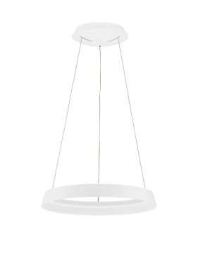 Nova Luce Ormi - hanglamp - Ø 45 x 150 cm - 38W dimbare LED incl. - zandwit