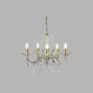 Searchlight Marie Therese - luster - Ø 48 x 100 cm - goud