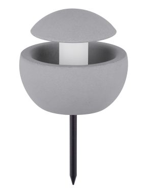 Nova Luce Minor - spot op piek - Ø 15 x 13,5 cm - IP65 - grijs