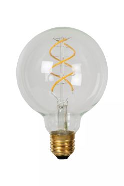 Lucide LED filament lamp - Ø 12,5 x 17,5 cm - E27 - 5W dimbaar - 2700K - transparant