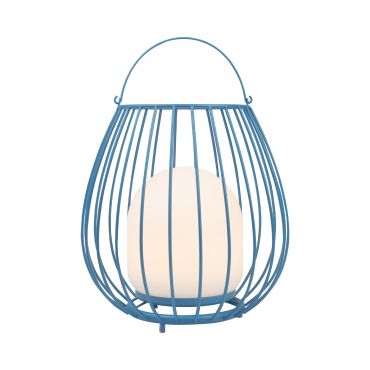Nordlux Jim To-Go - oplaadbare tafellamp buiten - Ø 28 x 30,3 cm - 3W LED incl. - IP54 - blauw