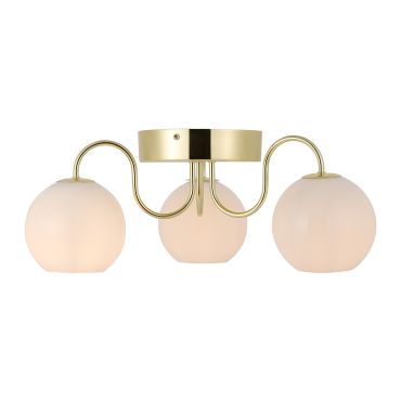 Nordlux Franca - plafondlamp 3L - 46 x 18 cm - messing