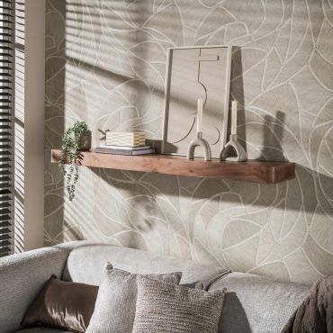 Vico Carve - wandschap - 150 x 25 x 8 cm - acaciahout