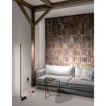 Nova Luce Raccio - staanlamp - 140 cm - 17,3W LED incl. - zwart