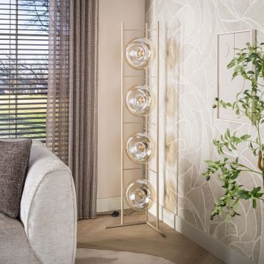 Vico Soll - vloerlamp - 33 x 168 cm - beige