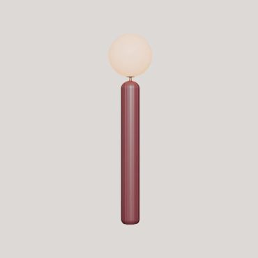 New Garden Monica 150 - oplaadbare vloerlamp op batterijen met afstandsbediening - Ø 35 x 153 cm - 7W LED incl. - IP54 - bordeauxrood - 3000K-6500K