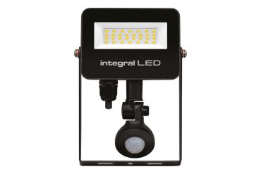 Integral LED Super Slim 2 - verstraler met bewegingssensor - 12,9 x 3,9 x 17,2 cm - 20W LED incl. - IP67 - zwart