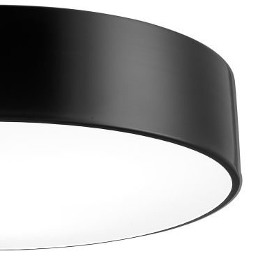 Nova Luce Finezza - plafondverlichting - Ø 45 x 11 cm - zwart