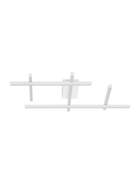 Nova Luce Pace - plafondlamp - 80 x 8 x 62 cm - 63W dimbare LED incl. - zandwit