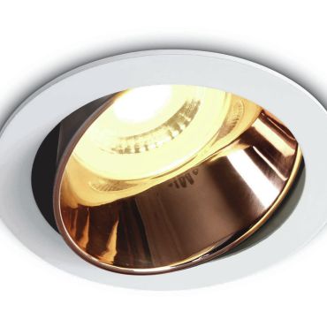 ONE Light Chill Out - inbouwspot - Ø 79 mm, Ø 72 mm inbouwmaat - wit en koper