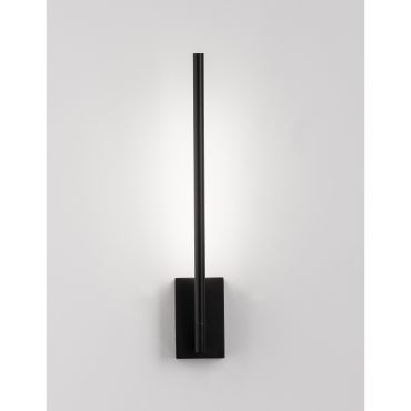 Nova Luce Raccio - wandverlichting - 12 x 6 x 37 cm - 4,6W LED incl. - zwart