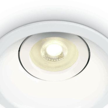 ONE Light Dark Light Round Spots - inbouwspot - Ø 104 mm, Ø 95 mm inbouwmaat - wit