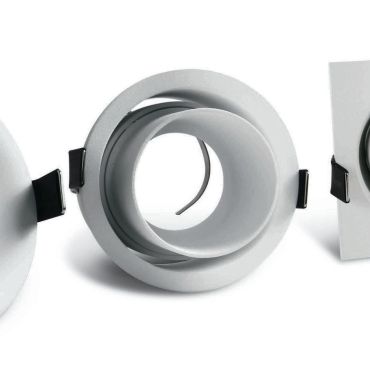 ONE Light Dark Light Tube Range - inbouwspot - Ø 83 mm, Ø 76 mm inbouwmaat - wit