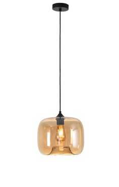 Artdelight Preston - hanglamp - Ø 28 x 178 cm - amber