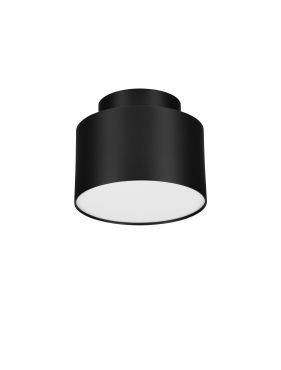 Nova Luce Ozen - plafondlamp - Ø 11 x 8,8 cm - 16W LED incl. - zandzwart