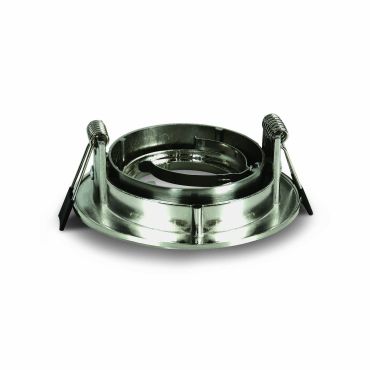 ONE Light Lock Ring Range - inbouwspot - Ø 94 mm, Ø 82 mm inbouwmaat - geborsteld chroom