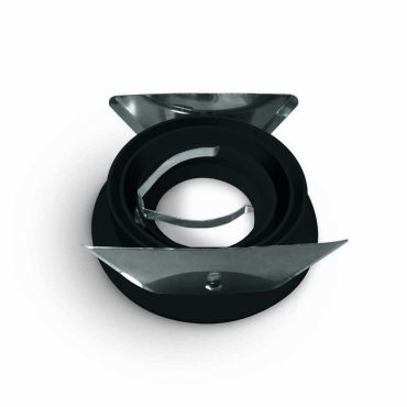 ONE Light Dual Ring Range - inbouwspot - Ø 92 mm, Ø 80 mm inbouwmaat - zwart