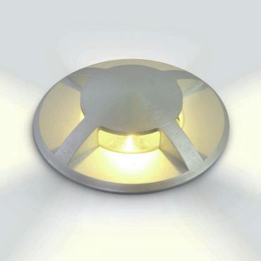 ONE Light Inground Medium Series - grondspot voor buiten - Ø 88 mm, Ø 77 mm inbouwmaat - 3W LED incl. - IP67 - aluminium
