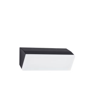 Nova Luce Keen - buiten wandverlichting - 30 x 10 x 11,5 cm - 20W LED incl. - IP65 - donker antraciet