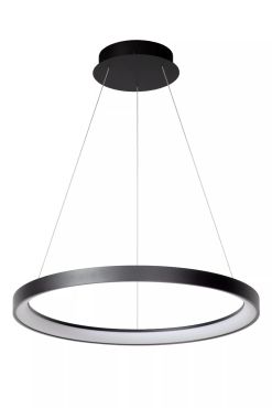 Lucide Vidal - hanglamp - Ø 58 x 70 cm - 50W LED incl. - zwart