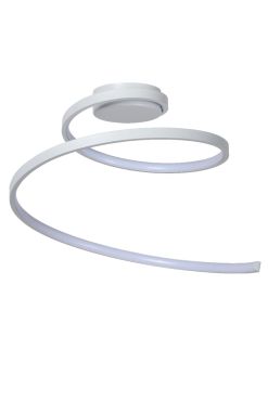 Lucide Maxence - Ø 46 x 35 cm - 24W LED incl. - 3 stappen dimbaar - wit