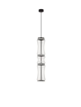 Nova Luce Anapnoe - hanglamp - Ø 21,5 x 340 cm - 37W dimbare LED incl. - mat zwart