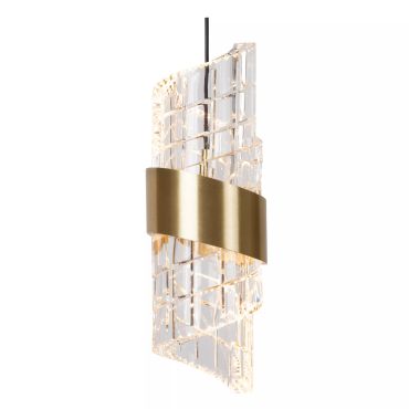 Lucide Kligande - hanglamp - 84 x 8 x 150 cm - 5 x 7,8W LED incl. - goud