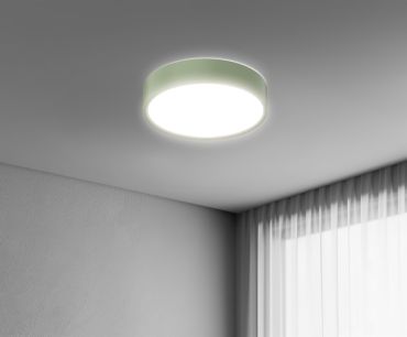 Century Italia Blanca Luxe - plafondlamp - Ø 30 x 7 cm - 17W LED incl. - groen