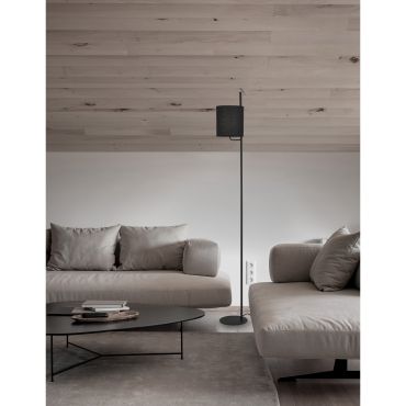 Nova Luce Yama - staanlamp - 176 cm - zwart