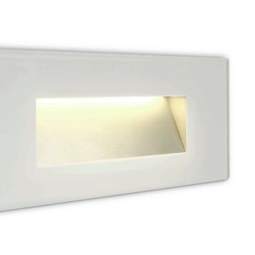 ONE Light Glass Face - inbouw wandverlichting - 19 x 3,6 x 8 cm - 5W LED incl. - IP65 - wit