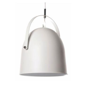 Artdelight Cooper - hanglamp - Ø 35 x 185 cm - wit