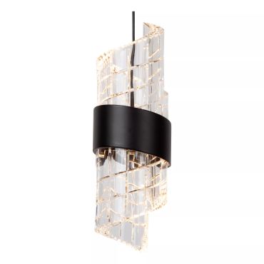 Lucide Kligande - hanglamp - Ø 13 x 150 cm - 9W LED incl. - zwart