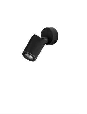 Nova Luce Spy - buiten wandverlichting - Ø 7 x 15,5 x 8 cm - IP65 - zandzwart