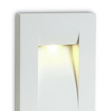 ONE Light Outdoor Dark Light Wall Recessed - inbouw wandverlichting - 7,5 x 6,5 x 10,7 cm - 3,6W LED incl. - IP65 - wit