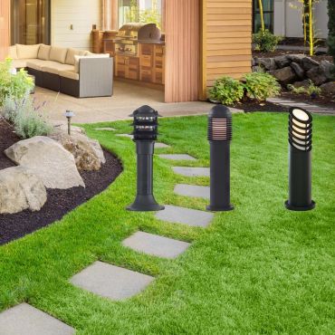 Searchlight Outdoor Posts - tuinpaal - 45 cm - IP44 - mat zwart