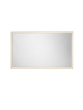 Nova Luce Ambor - spiegel met verlichting - 70 x 120 x 5,5 cm - 49W LED incl. - IP44 - geanodiseerd goud