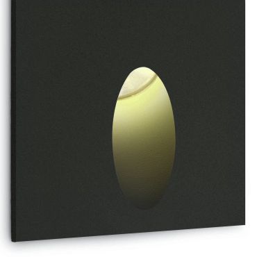 ONE Light Indoor/Outdoor Dark Light Wall Recessed - inbouw wandverlichting - 7 x 4,5 x 7 cm - 3W LED incl. - IP54 - zwart
