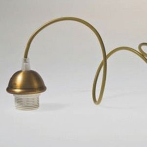 Artdelight Iron - hanglamp - Ø 12 x 120 cm - brons