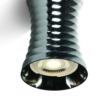 ONE Light Decorative Cylinders II Aluminium - opbouwspot - Ø 7 x 11,5 cm - donker chroom