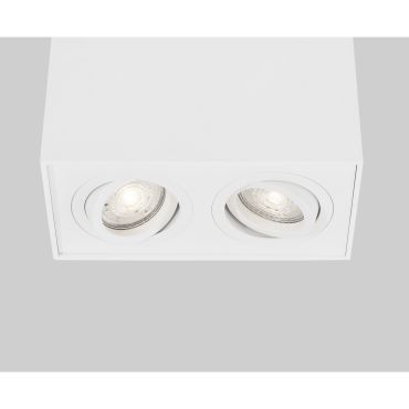 Nova Luce Rende - opbouwspot 2L - 18 x 9,6 x 12,5 cm - wit