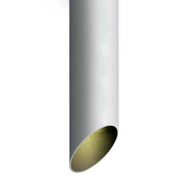 SHOWROOMMODEL - ONE Light Decorative Cut Cylinders - opbouwspot 1L - Ø 6 x 30 cm - wit en zwart